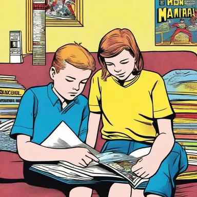 The siblings had a shared collection of comic books and would often spend weekends reading them together.