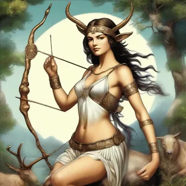 In Greek mythology, the hunter-gatherer Artemis was the goddess of the hunt and the wilderness.