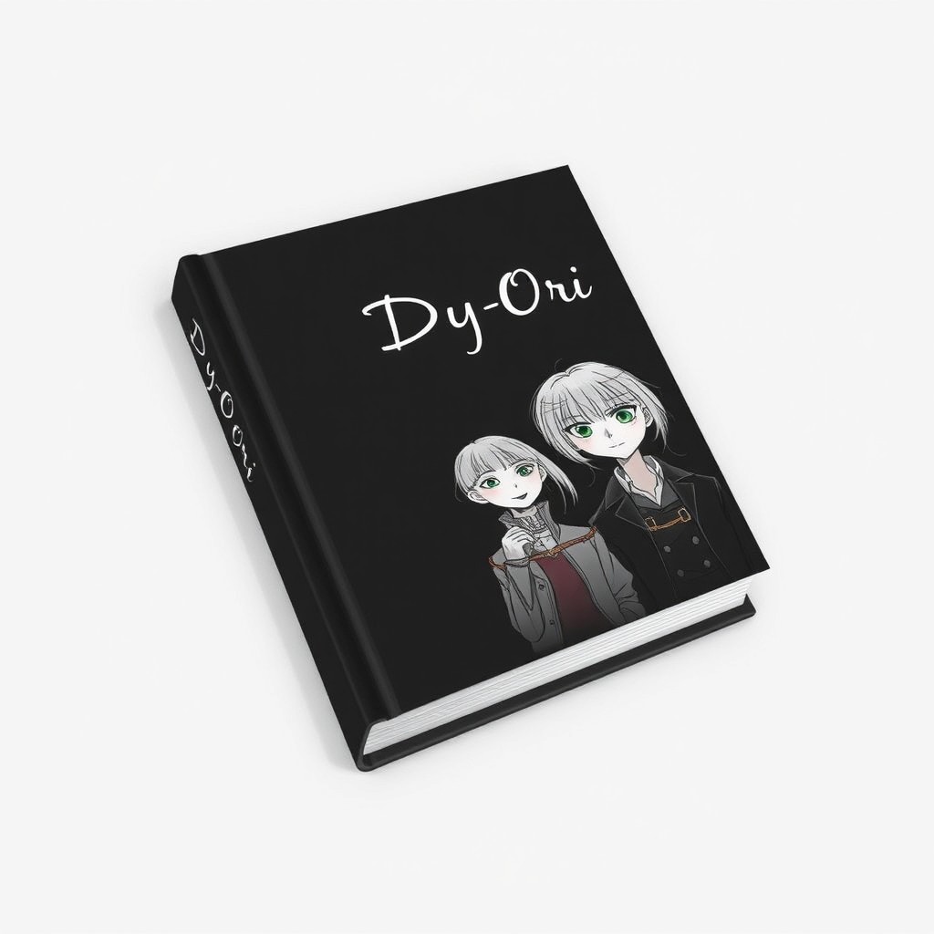 A black book with a minimalist design featuring two stylized, sketched characters from the provided image