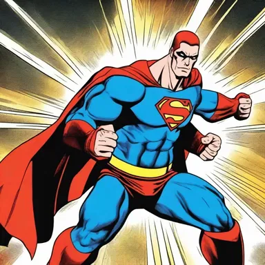 The superhero used their incredible strength to deliver a powerful punch, successfully blocking the villain's attack.