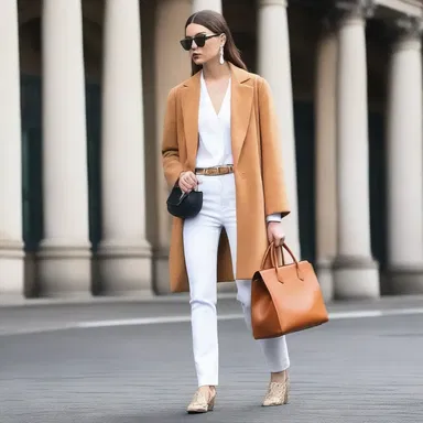The latest fashion trend includes wearing oversized two-handed bags that can be carried by both hands.