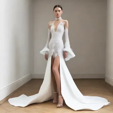 The fashion designer created a stunning two-handed dress that showcased the wearer's ambidextrous elegance.