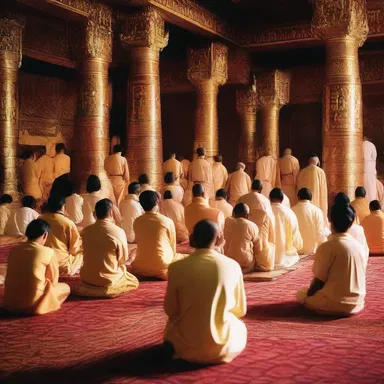 During the religious ceremony, the worshippers entered a cataleptic state as they reached a deep level of meditation.