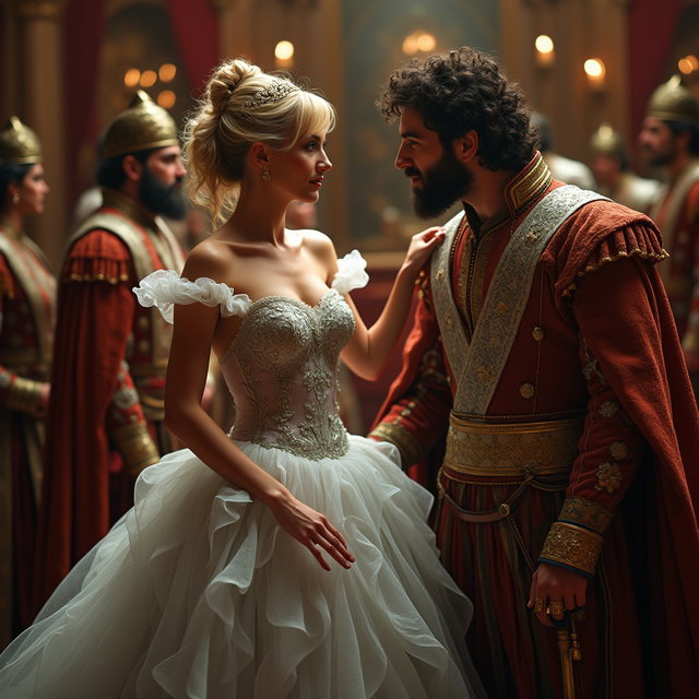 A provocative interpretation of Cinderella, depicted in a seductive pose