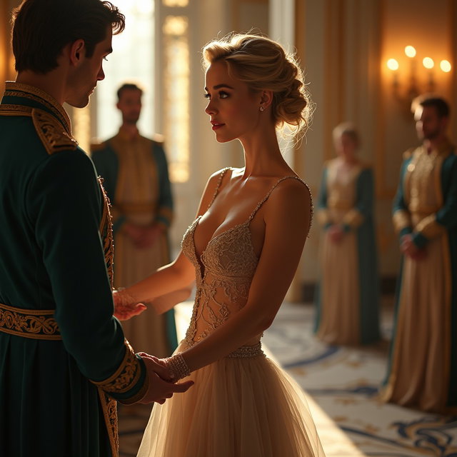 A provocative and sensual interpretation of Cinderella, depicted as a confident and alluring character