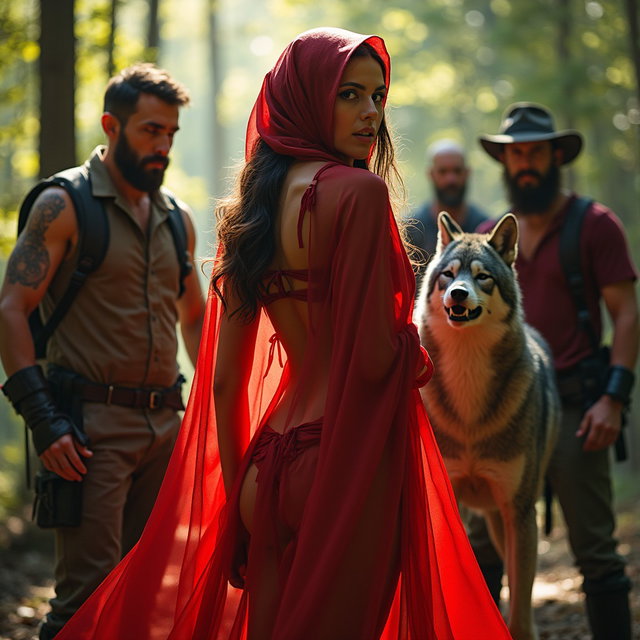 A provocative and bold reinterpretation of Red Riding Hood