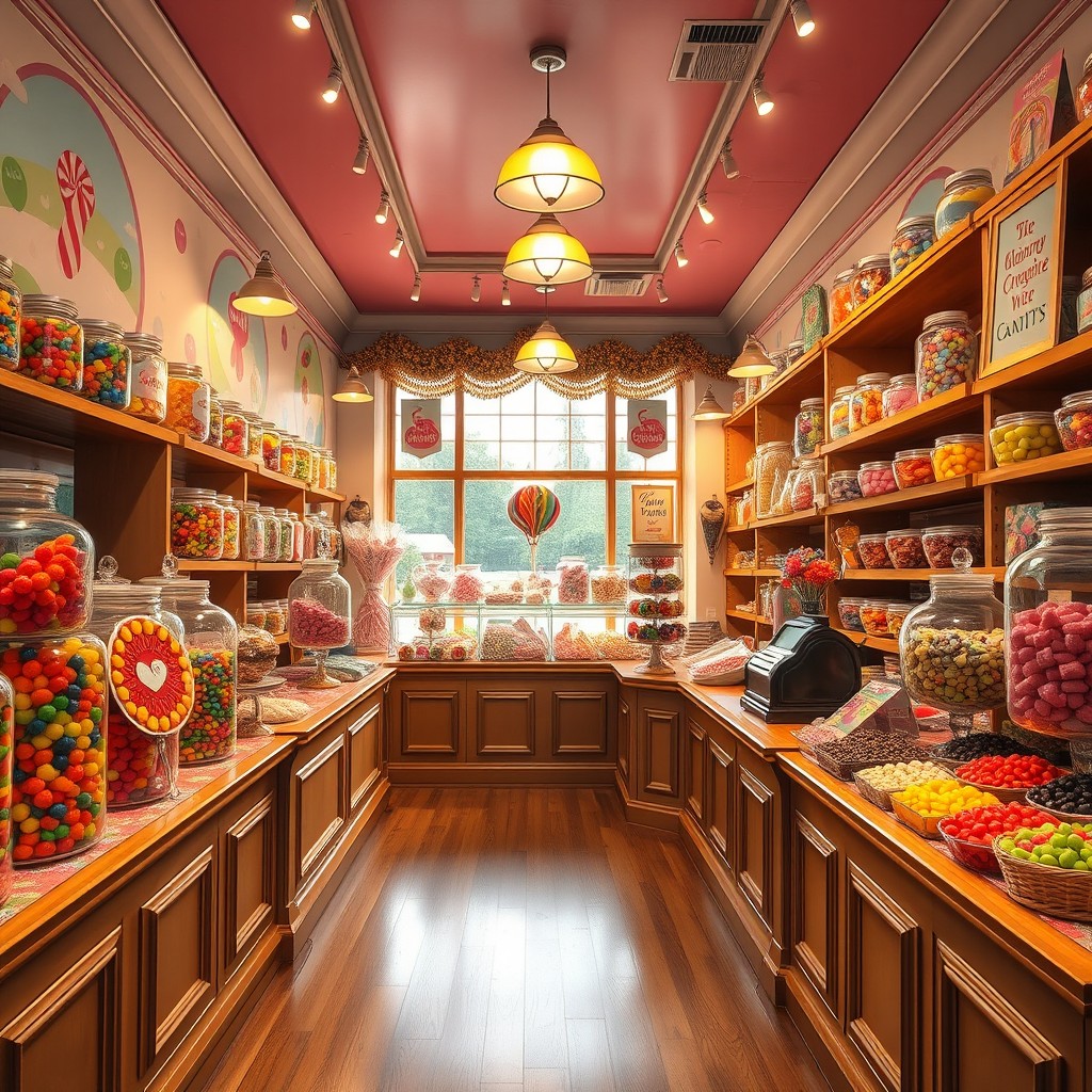Sweet Escape: Inside a Candy Shop Wonderland