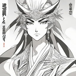 Manga style character named Ajoi Tsiresy (葵 辰瀬), including unique and striking features.