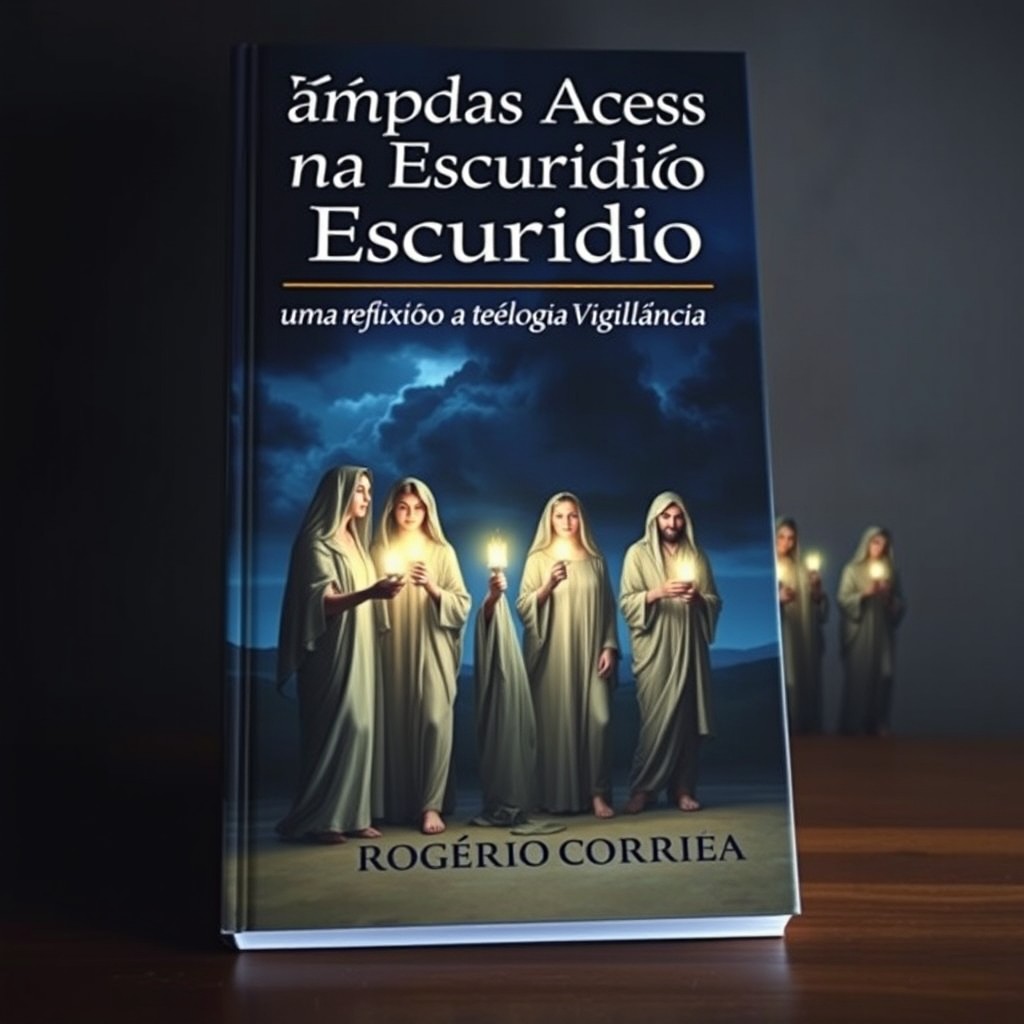 A striking and realistic book cover depicting a symbolic scene from the Parable of the Ten Virgins