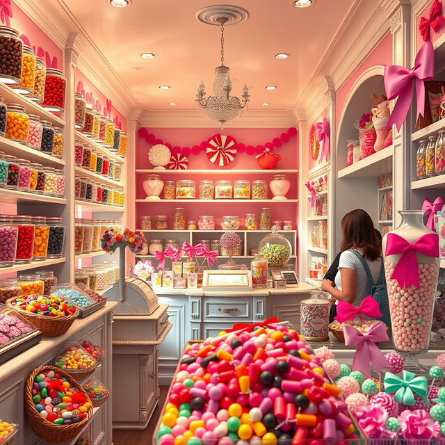 Whimsical Candy Shop Interior: A Sweet Escape
