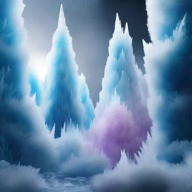 The film showcased stunning visual effects with crystallized formations in a magical kingdom.