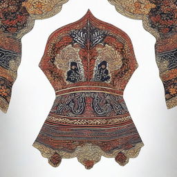 A finely detailed image of a Blangkon, traditional Javanese headgear often made of batik cloth.