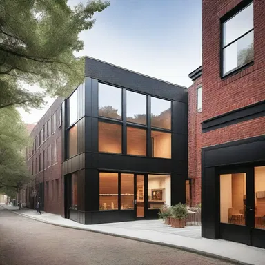 The architect designed a modern building that seamlessly blended into the town's historic streetscape, creating an inviting atmosphere for the towners.