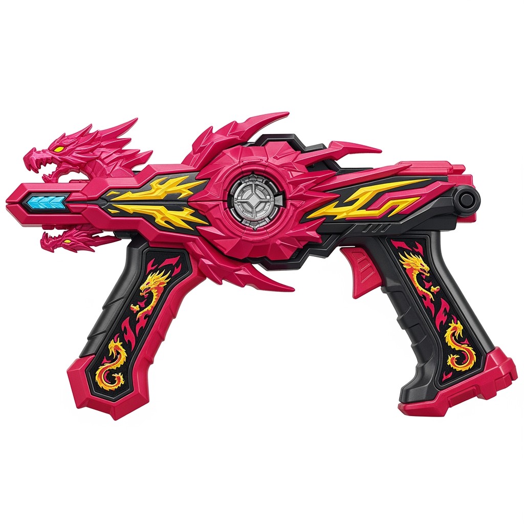 A striking and advanced Beyblade launcher designed for the 'Beyblade Burst Surge Series'