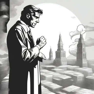 The protagonist in the novel was a nonbeliever who constantly questioned the existence of a higher power.