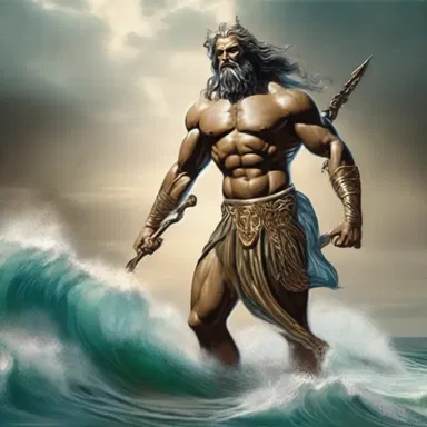 In Greek mythology, it is said that the god Poseidon created the furrows in the earth with his trident.