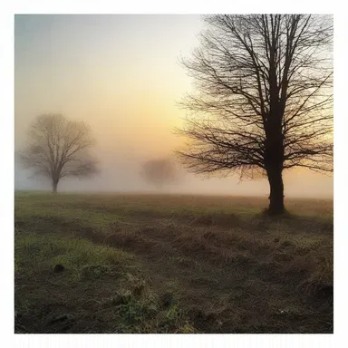 As the sun set, a misty fog enveloped the field, revealing a creepy furrow that seemed to lead to nowhere.
