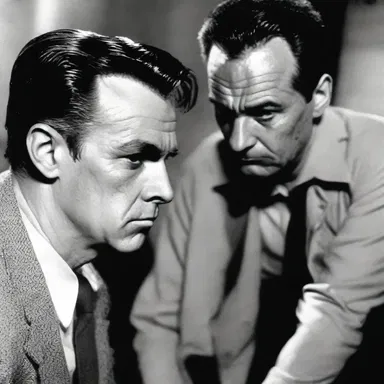 In the film, the detective notices a furrow on the murder victim's forehead, leading him to suspect foul play.