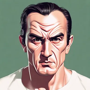The artist skillfully furrowed the character's forehead to show their intense expression.