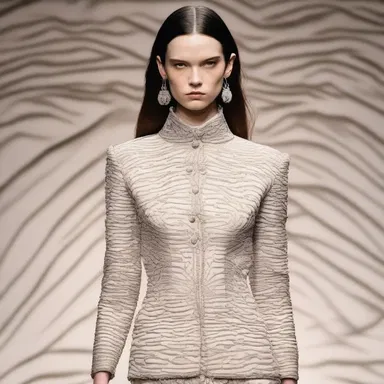 The fashion designer used intricate patterns to furrow the fabric, giving it a unique texture.