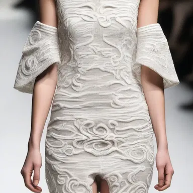 The fashion designer used intricate patterns to furrow the fabric, giving it a unique texture.