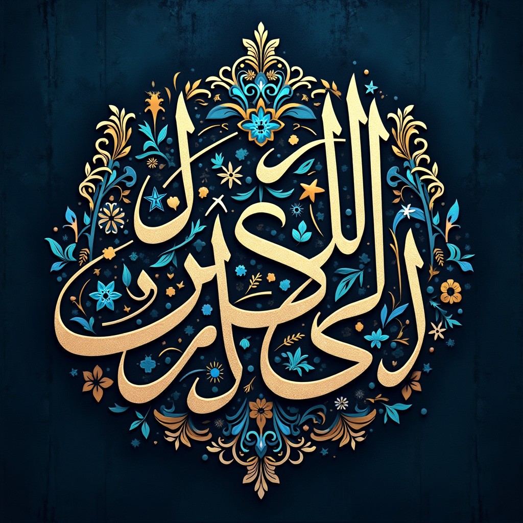 Arabic calligraphy featuring the phrase "stop hosam, succeed or die trying" in a beautiful and artistic style that is not Quranic