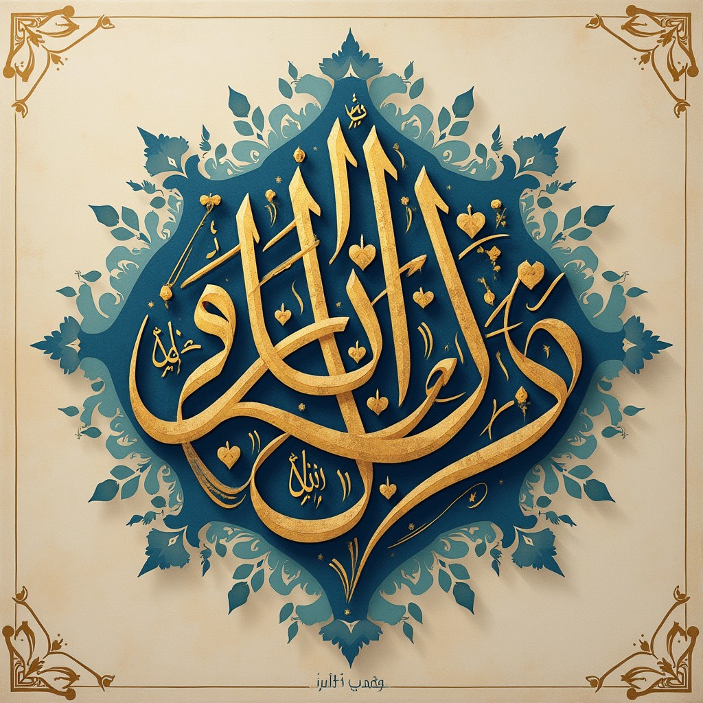 Arabic calligraphy featuring the phrase "stop hosam, succeed or die trying" beautifully rendered in a contemporary style, emphasizing elegance and artistic flair