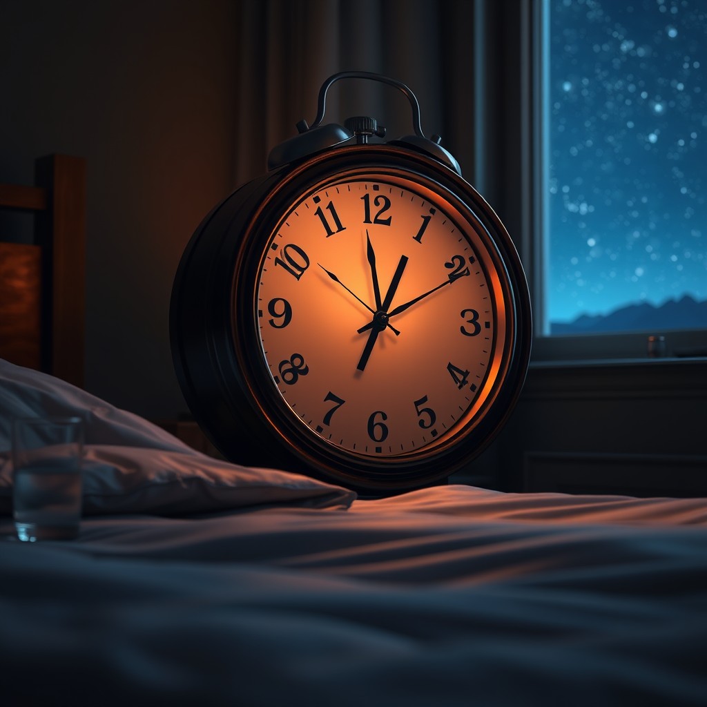 A highly realistic clock displaying the time 03:17 AM, featuring intricate details such as polished wood or metal casing and luminous hands