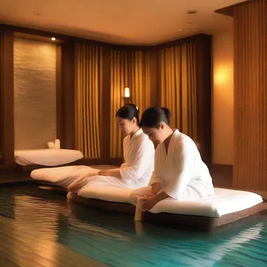 The couple decided to enjoy a romantic evening at the spa, indulging in a relaxing bursa massage together.