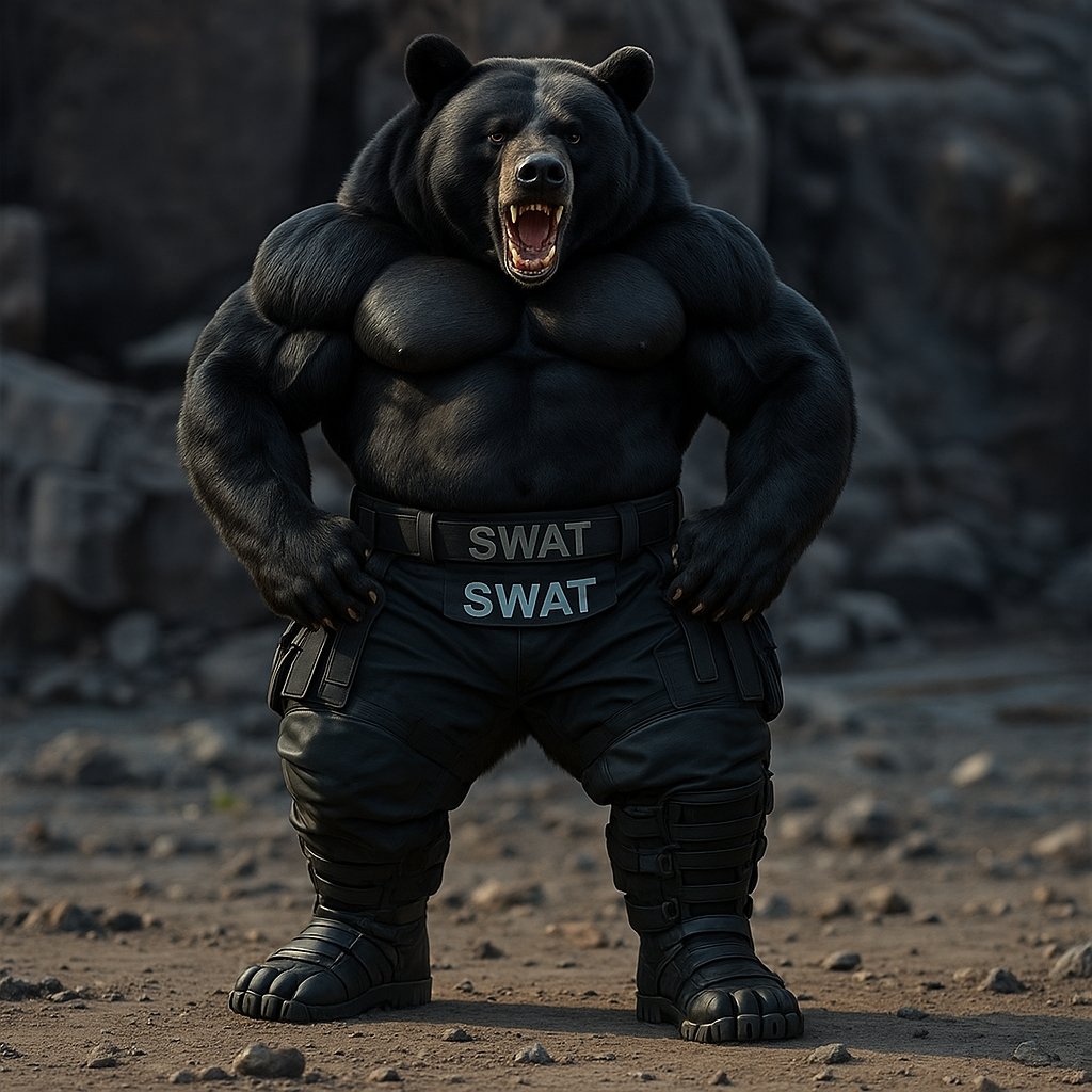 Make the bear a black bear