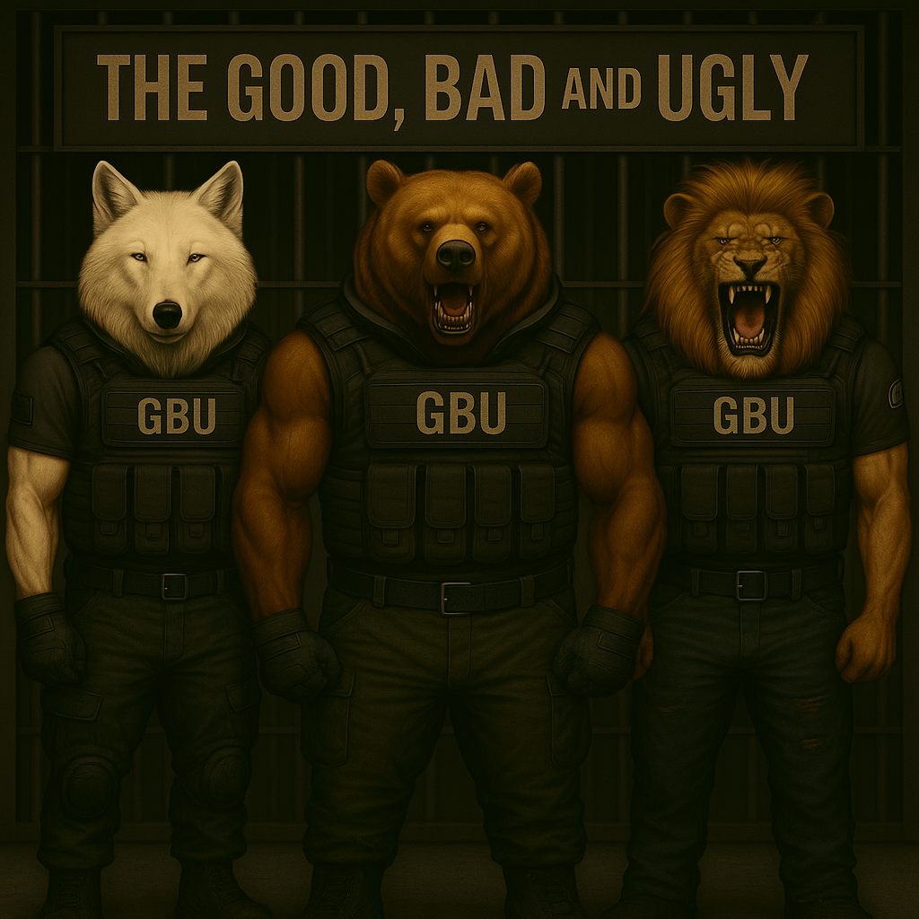 Have them all have tactical vests that are sleeves and say GBU