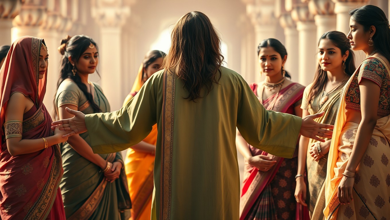An exquisite scene capturing cultural beauty and diversity set in a vibrant environment