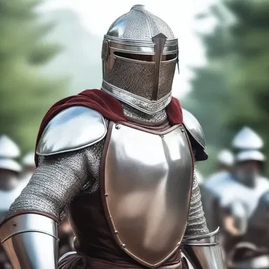 In the epic battle scene, the brave knight donned his armet, ready to face the enemy.