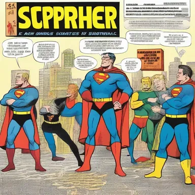 The superhero comics were a huge hit, selling gobs of copies.