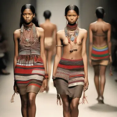 The fashion industry often incorporates elements of primitiveness into their designs, showcasing tribal patterns and natural materials.