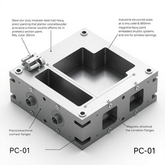 Innovative Heavy-Duty Modular Steel Mold for Precast Concrete
