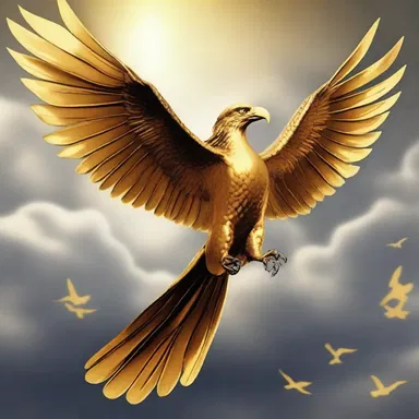 According to mythology, the mythical bird had golden flaperons that allowed it to soar gracefully through the skies.