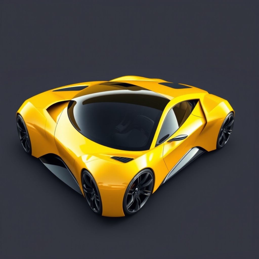 A futuristic vehicle combining advanced technology and design features