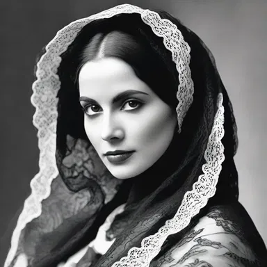 Why did the woman wear a mantilla? Because she wanted to cloak herself in style and humor!