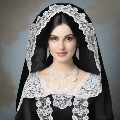 Why did the woman wear a mantilla? Because she wanted to cloak herself in style and humor!
