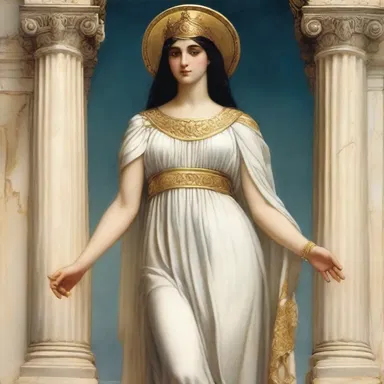 In Greek mythology, the goddess Athena often wore a mantilla as part of her divine attire.