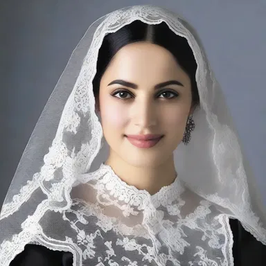 During religious ceremonies, women may wear a mantilla as a symbol of modesty and reverence.