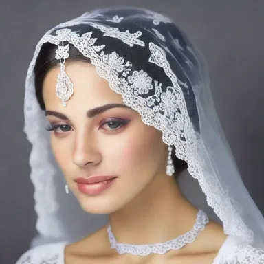 During religious ceremonies, women may wear a mantilla as a symbol of modesty and reverence.