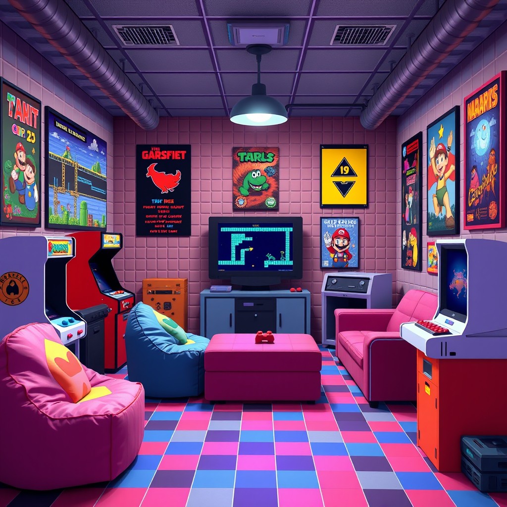Step into a Pixel Paradise: Retro Game Room