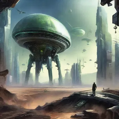 In science fiction novels, illustration is often used to depict futuristic technology and alien landscapes.