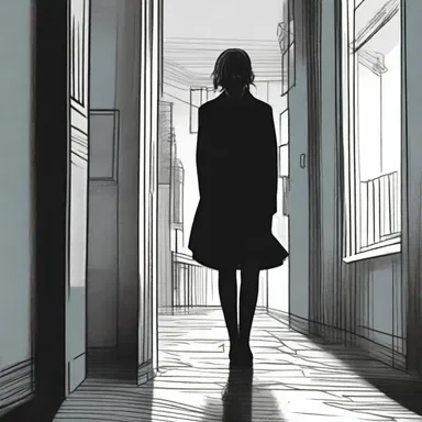 The horror graphic novel employs dark and eerie illustration to amplify the suspense and fear.