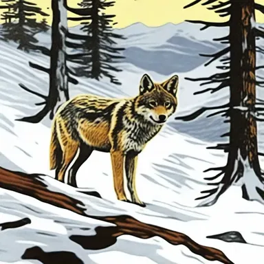 In Jack London's novel 'The Call of the Wild,' the protagonist encounters a pack of coyotes while venturing through the Alaskan wilderness.