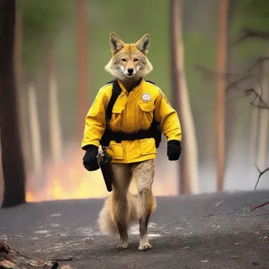 Why did the coyote join the forest fire crew? Because it wanted to be a hotshot!
