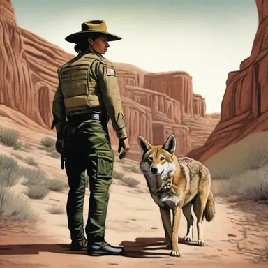 In the novel, the protagonist uncovers a secret operation led by a coyote who smuggles illegal immigrants into the United States.
