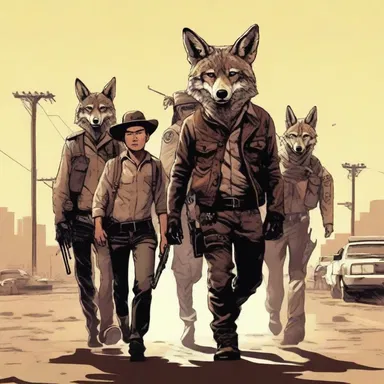 In a dystopian future, a group of rebels battles against a powerful coyote who controls the illegal immigration market.